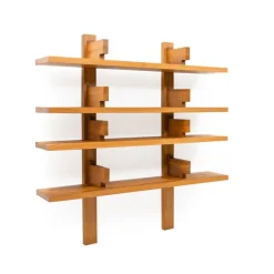 Pamono French B17 Bookshelf by Pierre Chapo, 1970s Hot