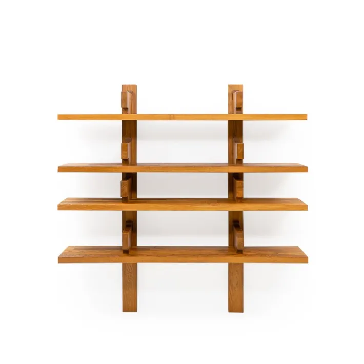 Pamono French B17 Bookshelf by Pierre Chapo, 1970s Hot