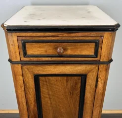 Pamono French Bedside Table in Walnut with Marble Top Online