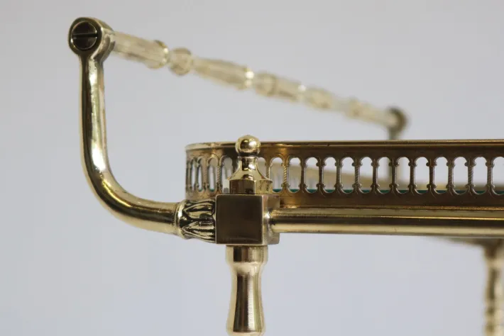 Pamono French Brass Bar Cart from Maison Baguès, 1950s New