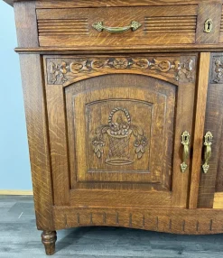 Pamono French Buffet in Oak with Marble Top New