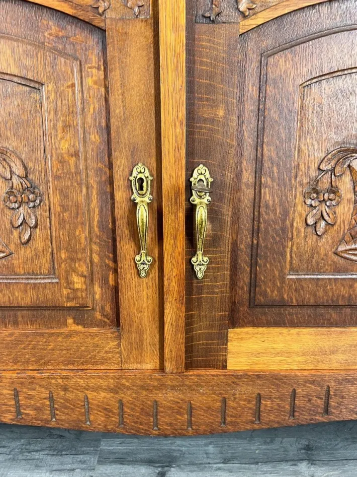 Pamono French Buffet in Oak with Marble Top New