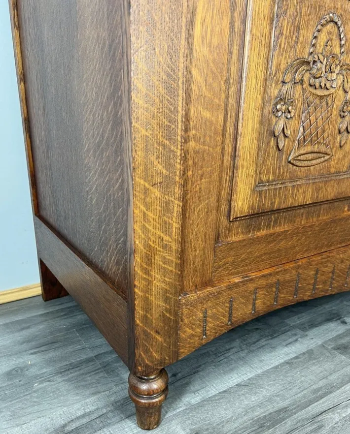 Pamono French Buffet in Oak with Marble Top New