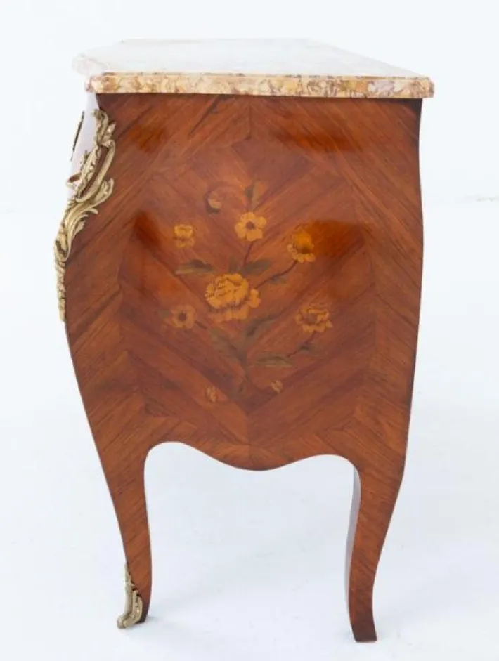 Pamono French Empire Commode Bombe Chest of Drawers, 1890s Online