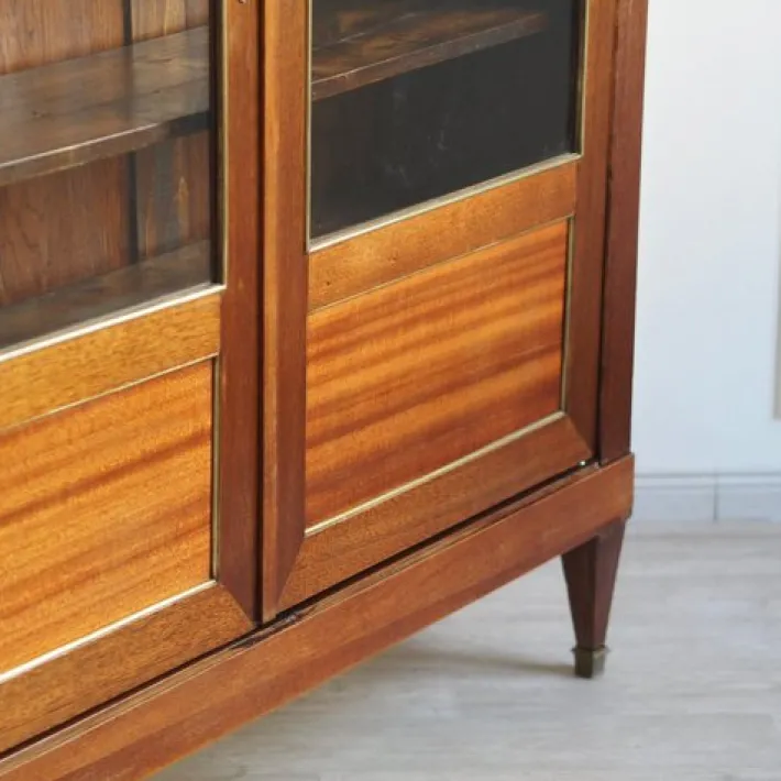 Pamono French Empire Showcase with Brass, 1850s Clearance