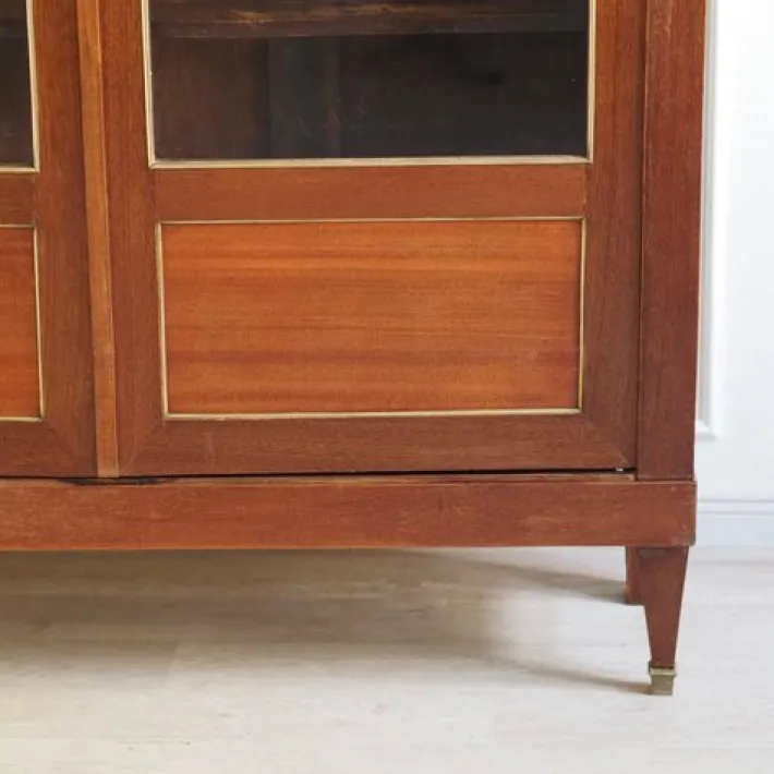 Pamono French Empire Showcase with Brass, 1850s Clearance