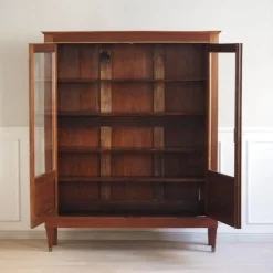 Pamono French Empire Showcase with Brass, 1850s Clearance