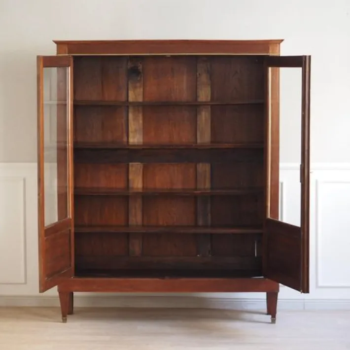 Pamono French Empire Showcase with Brass, 1850s Clearance