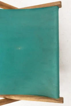 Pamono French Fabric Folding Deck Chair New