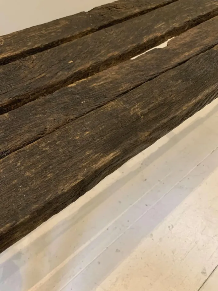 Pamono French Faux Bois Cast Iron Garden Bench, 1990s Hot