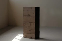 Pamono French Folk Art Mountain Cabinet in Pine, 1800s