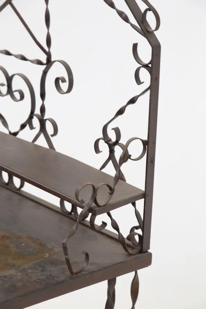 Pamono French Forged Wrought Iron Vanity, 1930s New