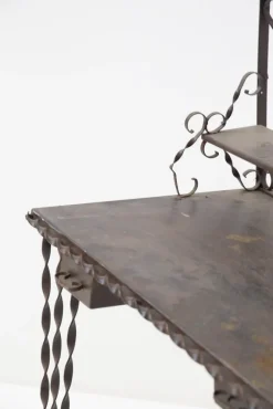 Pamono French Forged Wrought Iron Vanity, 1930s New