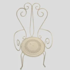 Pamono French Garden Chairs and Round Table, 1950s, Set of 5