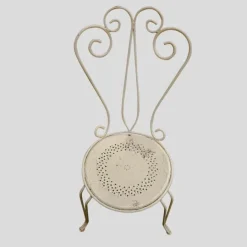 Pamono French Garden Chairs and Round Table, 1950s, Set of 5