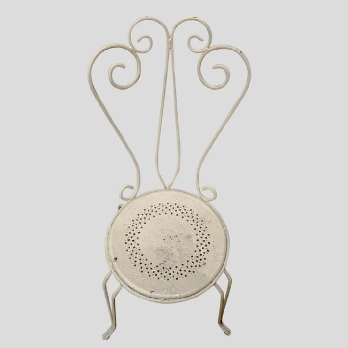 Pamono French Garden Chairs and Round Table, 1950s, Set of 5