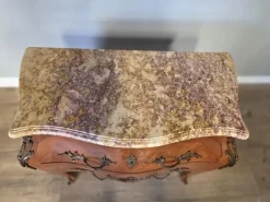 Pamono French Inlaid Marble Top Commode Sale