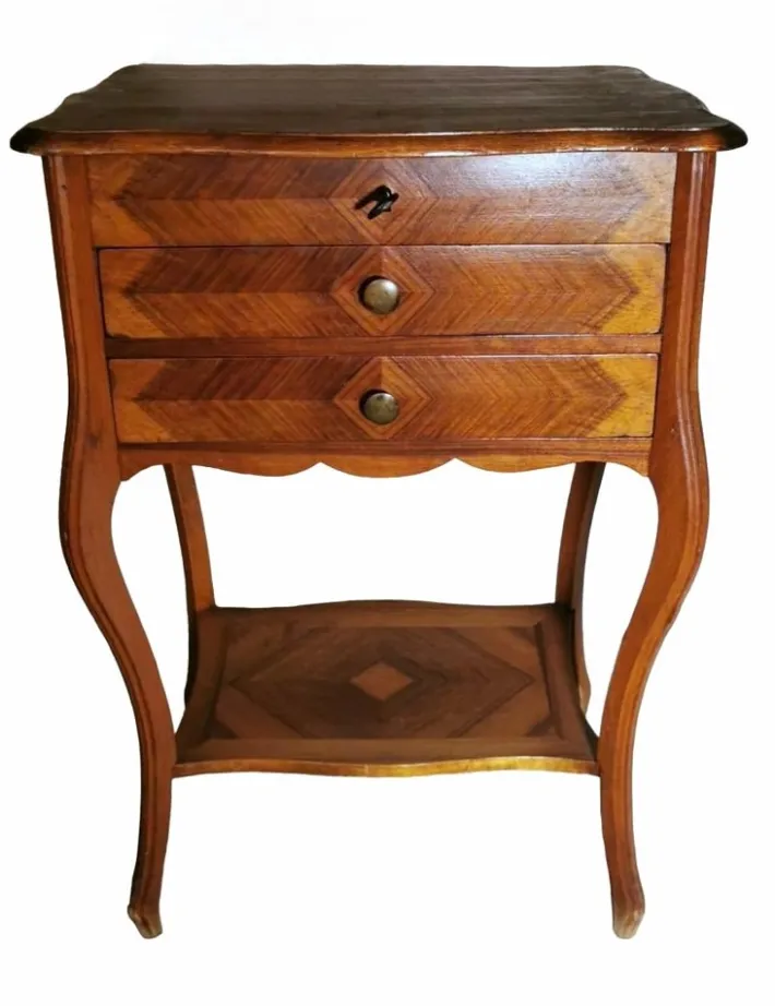 Pamono French Louis Philippe Style Dressing Table with Mirror and Drawers, 1870 Clearance