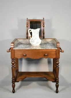 Pamono French Louis Philippe Style Washstand in Oak, 1920s Hot