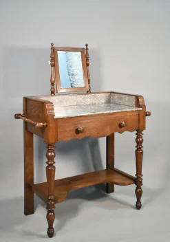 Pamono French Louis Philippe Style Washstand in Oak, 1920s Hot