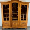 Pamono French Louis XIV Style Oak Display Bookcase New