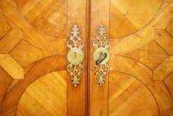 Pamono French Louis XVI Parquetry Burr Walnut Panelled Wardrobe Best