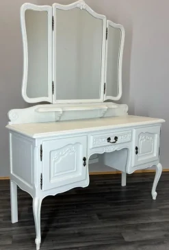 Pamono French Louis XVI Style Carved Dressing Table