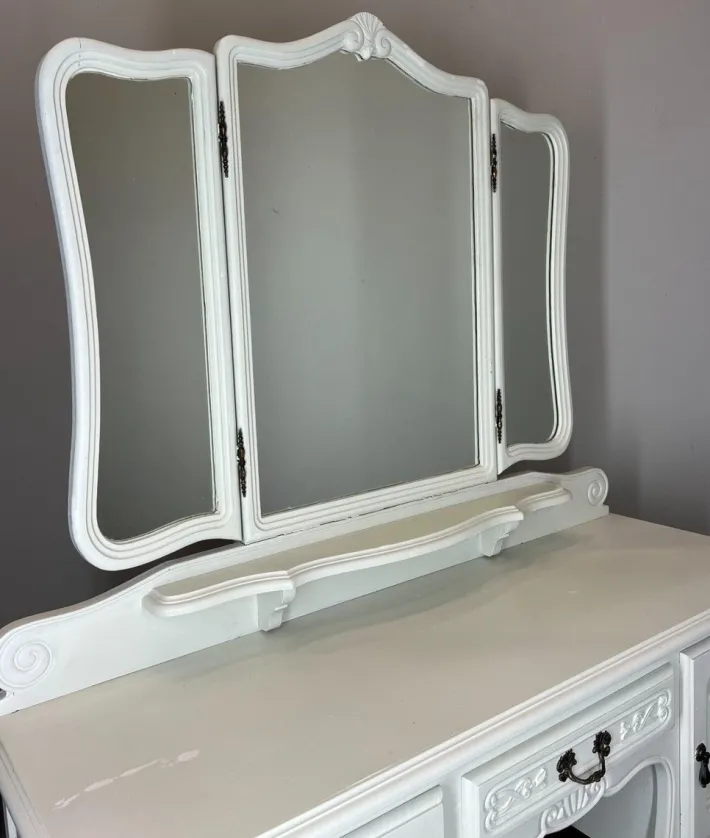 Pamono French Louis XVI Style Carved Dressing Table