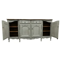 Pamono French Oak Breakfront Buffet, Early 20th Century