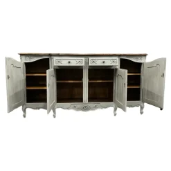 Pamono French Oak Breakfront Buffet, Early 20th Century