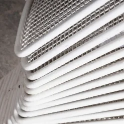 Pamono French Original Wire Mesh White Outdoor Dining Chair, 1970s Best