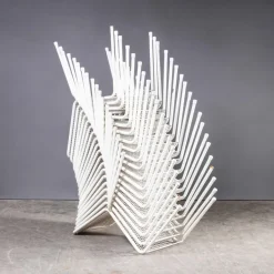 Pamono French Original Wire Mesh White Outdoor Dining Chair, 1970s Best