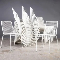 Pamono French Original Wire Mesh White Outdoor Dining Chair, 1970s Best