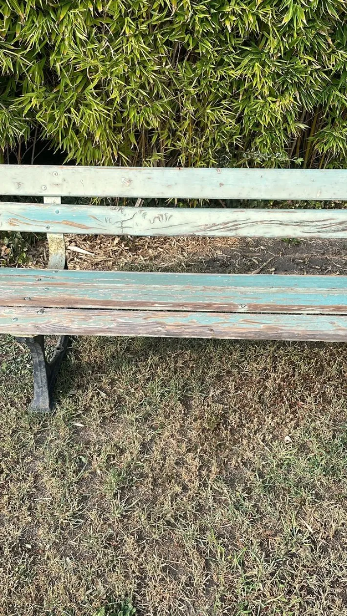 Pamono French Public Garden Bench, 1950s