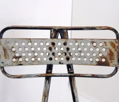 Pamono French Radar Garden Chairs in Metal attributed to René Malaval, Set of 2 Sale