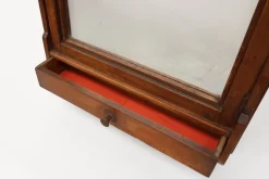 Pamono French Rustic Oak Mirrored Medicine Cabinet, 1900s Clearance