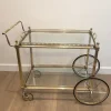 Pamono French Silver & Brass Trolley from Maison Bagués, 1940s New