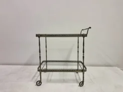 Pamono French Silvered Drinks Trolley, 1960s Best