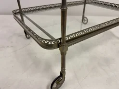 Pamono French Silvered Drinks Trolley, 1960s Best