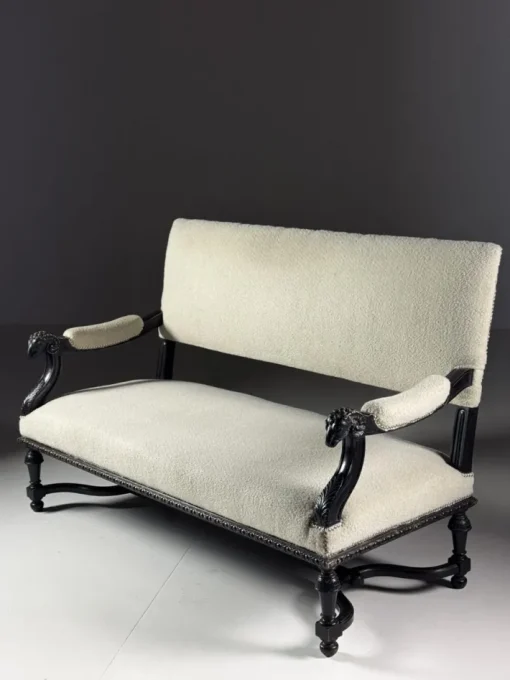 Pamono French Sofa with Ram Heads, 19th Century Best
