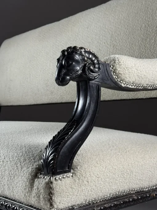 Pamono French Sofa with Ram Heads, 19th Century Best
