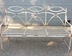 Pamono French Style Wrought Iron Garden Bench Discount