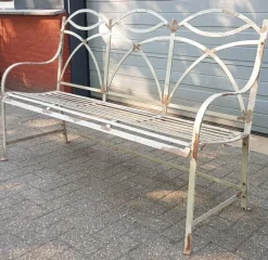 Pamono French Style Wrought Iron Garden Bench Discount