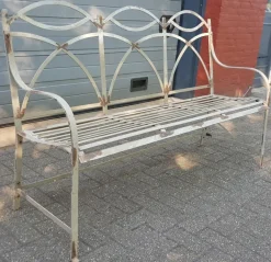 Pamono French Style Wrought Iron Garden Bench Discount