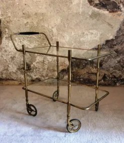 Pamono French Trolley in the style of Maison Bagués New