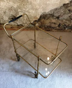 Pamono French Trolley in the style of Maison Bagués New