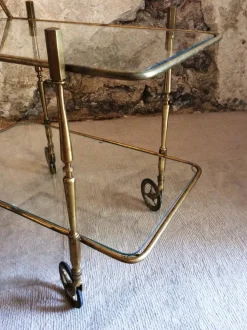 Pamono French Trolley in the style of Maison Bagués New