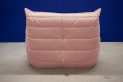 Pamono French Velvet Living Room Set by Michel Ducaroy for Ligne Roset, 1970s, Set of 3 Sale