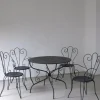 Pamono French Wrought Iron Garden Dining Set, 1950s, Set of 5 Outlet