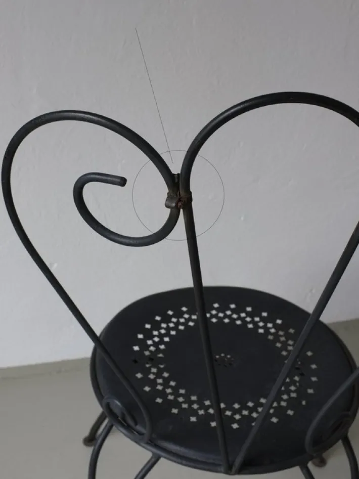 Pamono French Wrought Iron Garden Dining Set, 1950s, Set of 5 Outlet